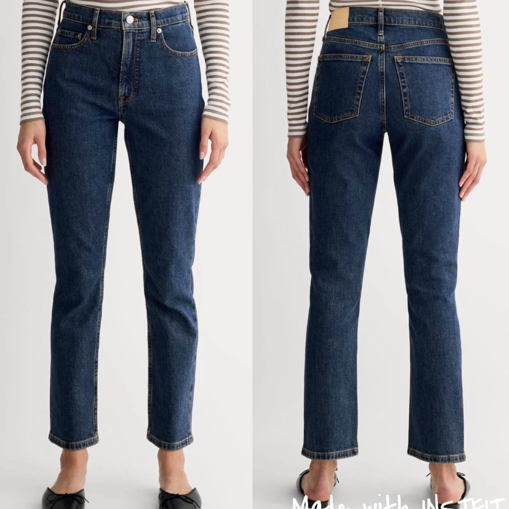 Everlane Cheeky Jean Indigo Rinse Straight Jeans